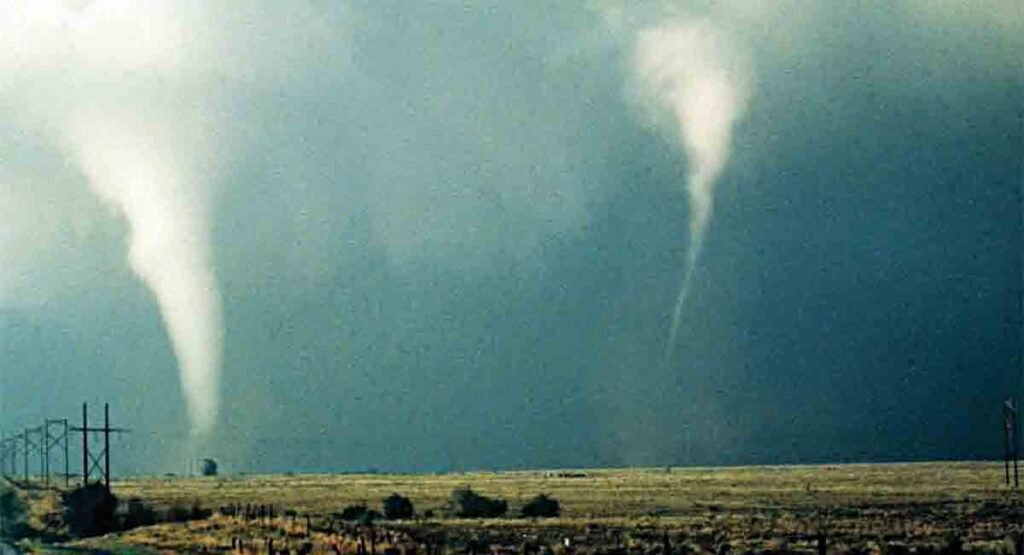rare double tornado